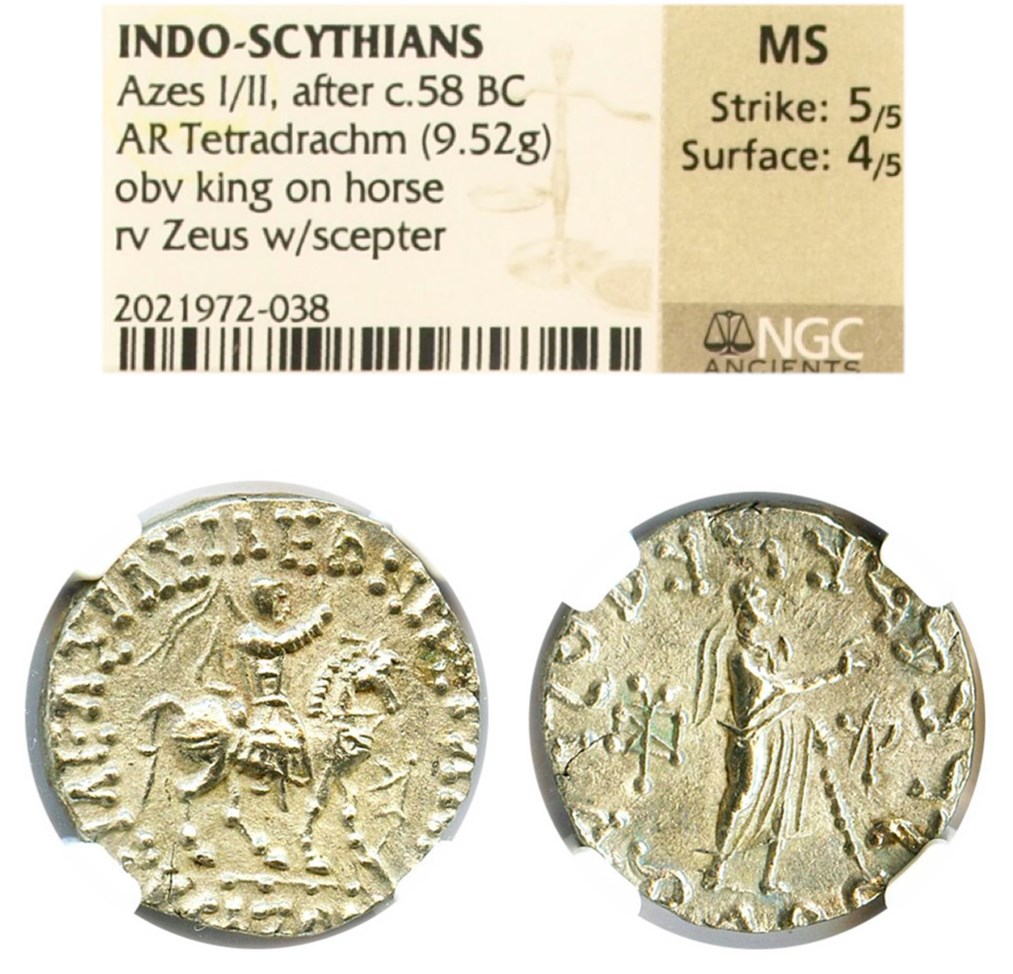 Indo-Scythia after c. 58 BC Coin Details - The Ancient World