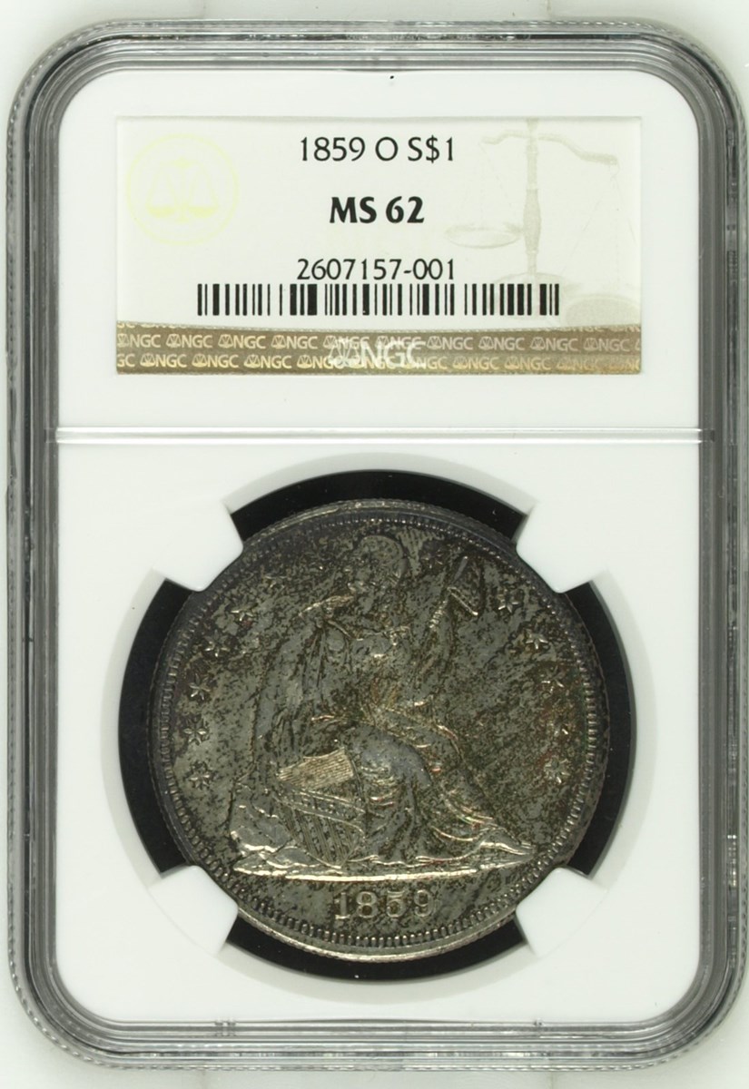 1859 O $1 MS | Coin Explorer | NGC