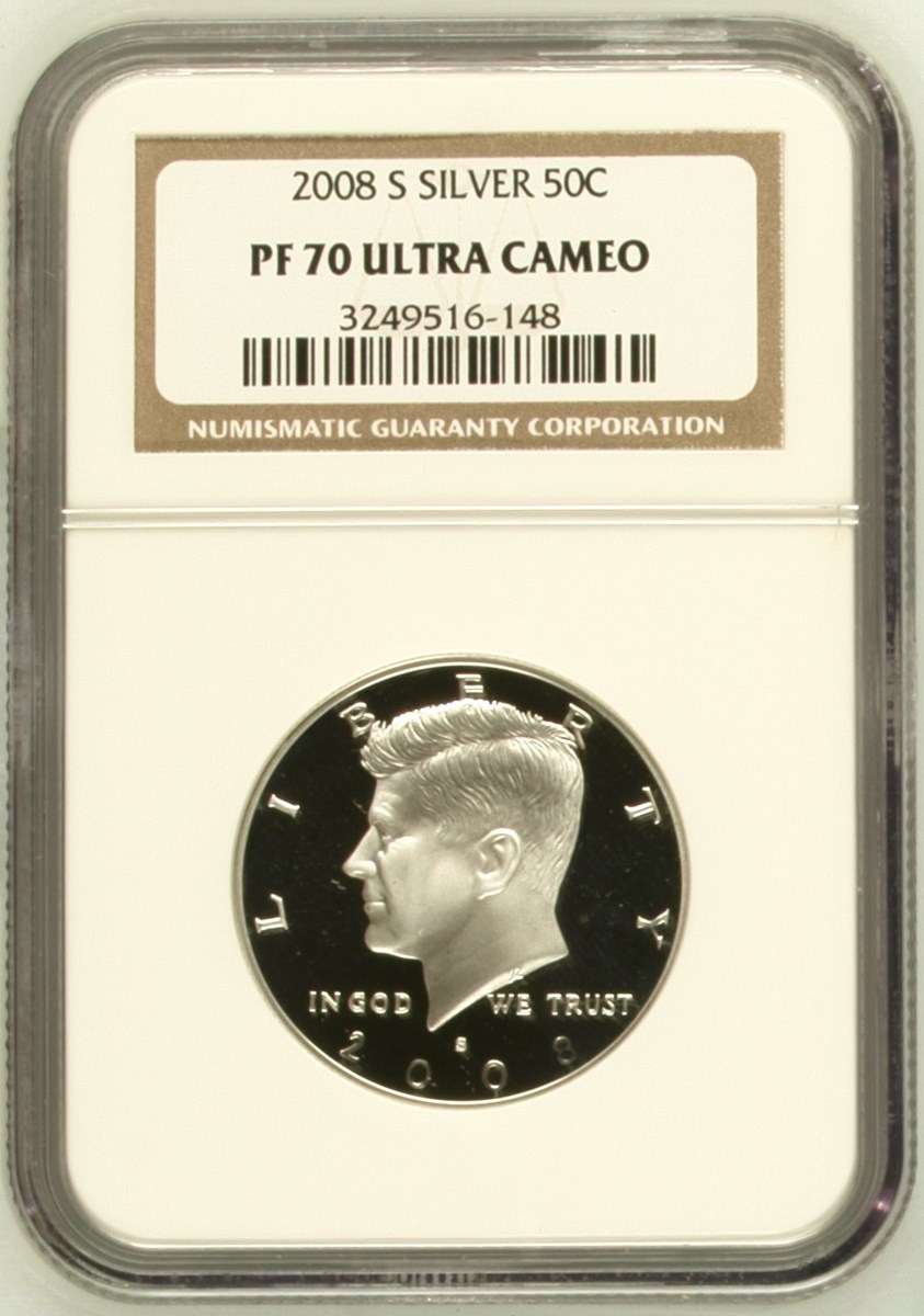 2008 S SILVER 50C PF | Coin Explorer | NGC