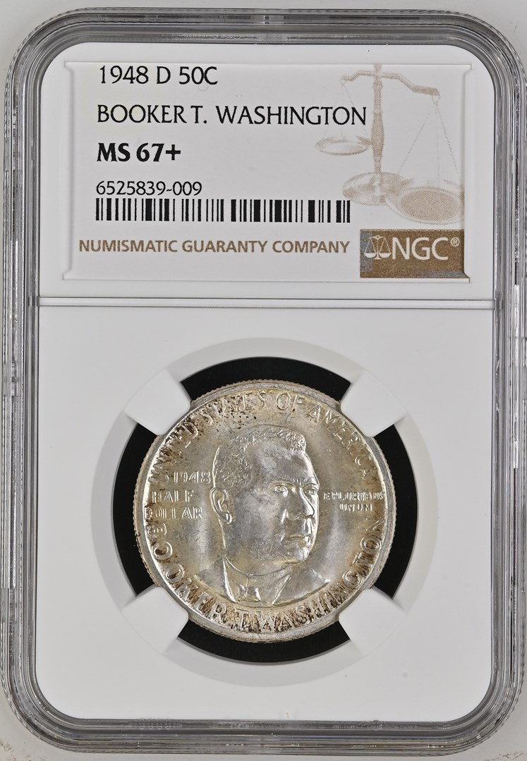 1946年 タイ 50サタン ユースバスト NGC高鑑定 1948 D BOOKER T. WASHINGTON 50C MS | Coin Explorer | NGC
