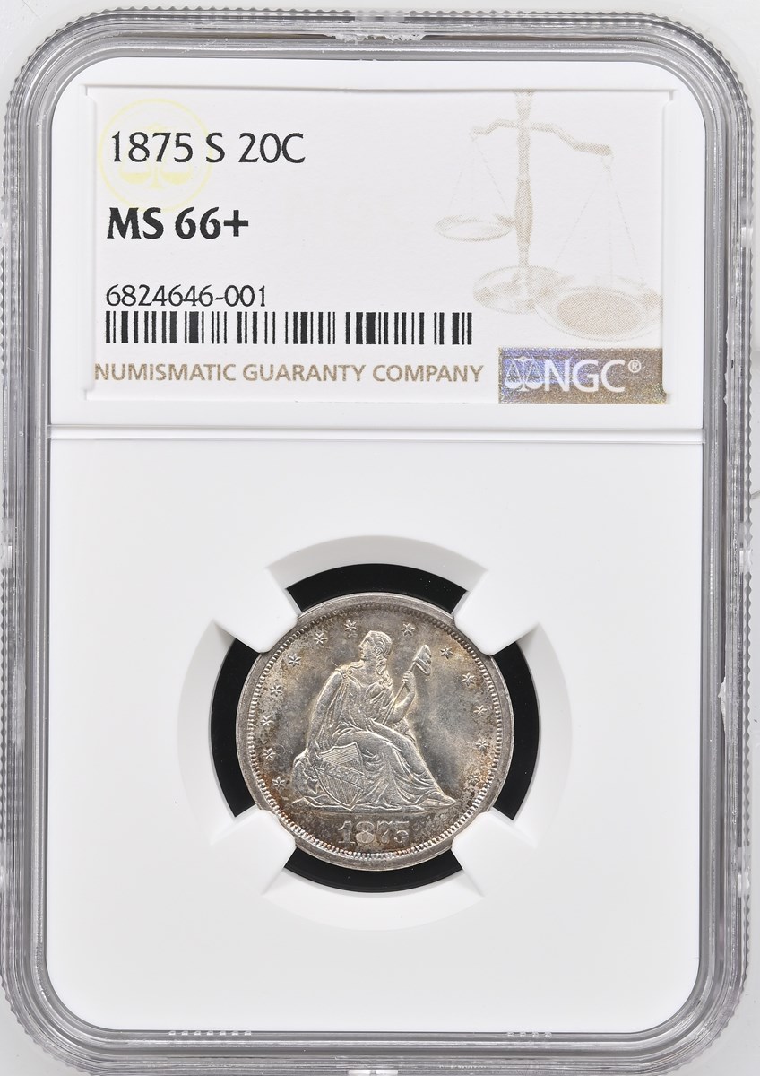 1875 S 20C MS | Coin Explorer | NGC