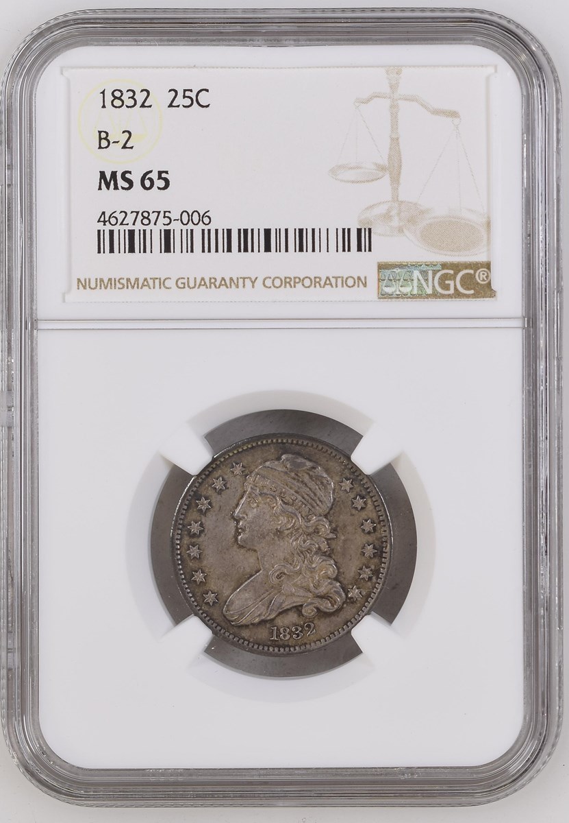 1832 25C MS | Coin Explorer | NGC