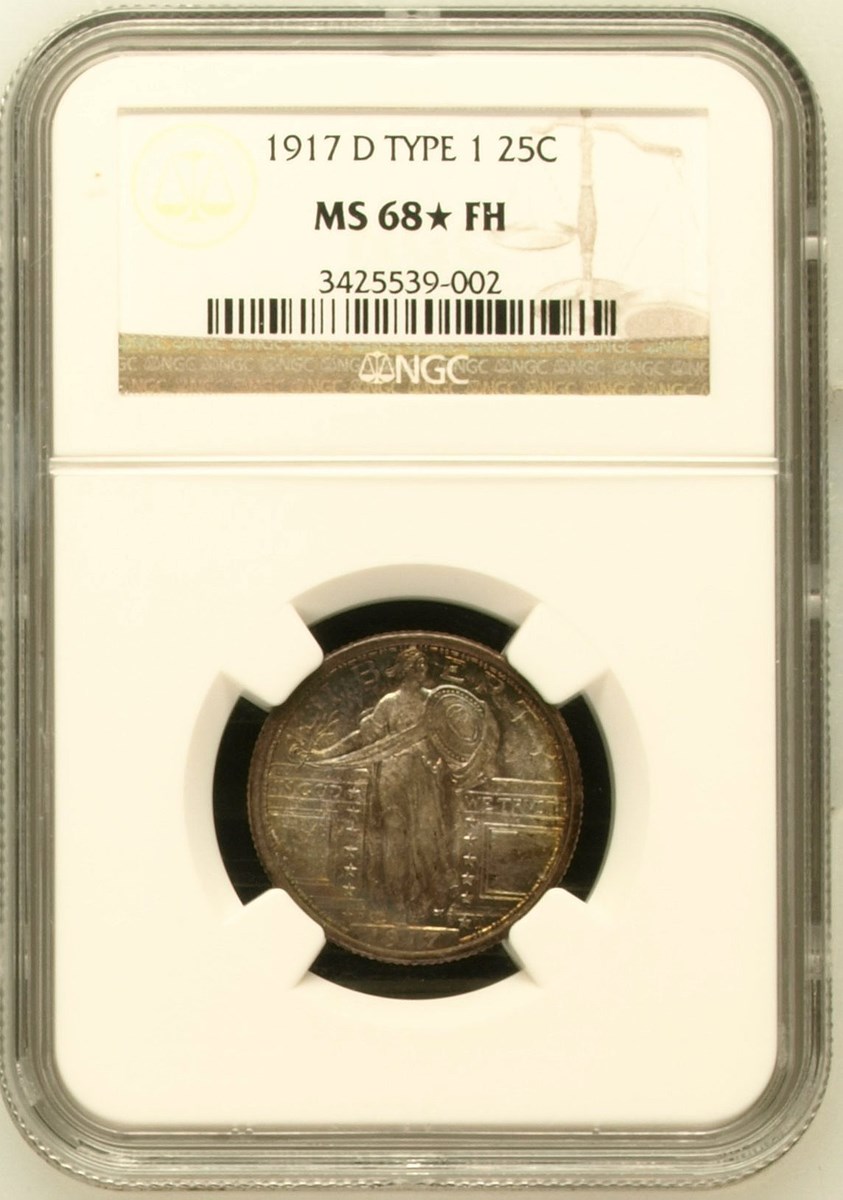 1917 D TYPE 1 25C MS | Coin Explorer | NGC