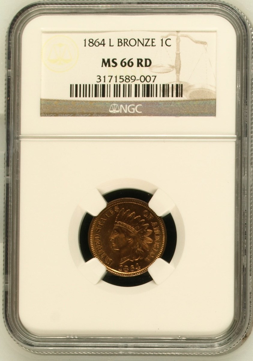 1864 L BRONZE 1C MS | Coin Explorer | NGC