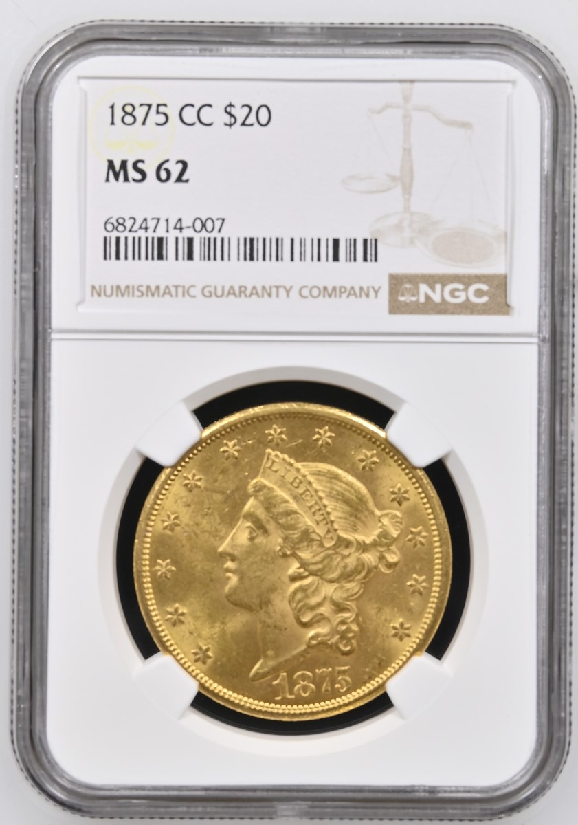 1875 CC $20 MS | Coin Explorer | NGC