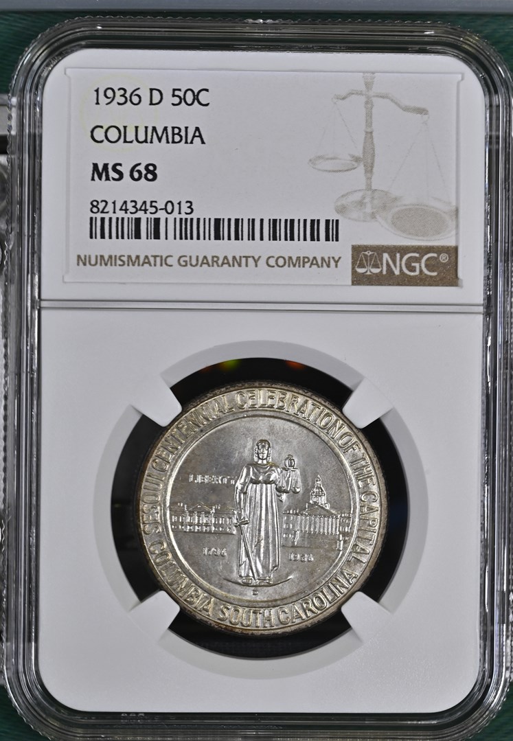 1936 D COLUMBIA 50C MS | Coin Explorer | NGC