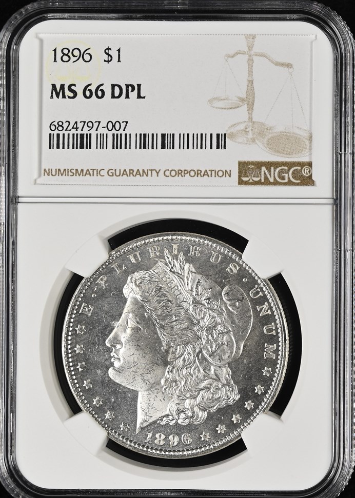 AU55】1896年 アメリカ モルガンダラー 1ドル銀貨 | すべての商品