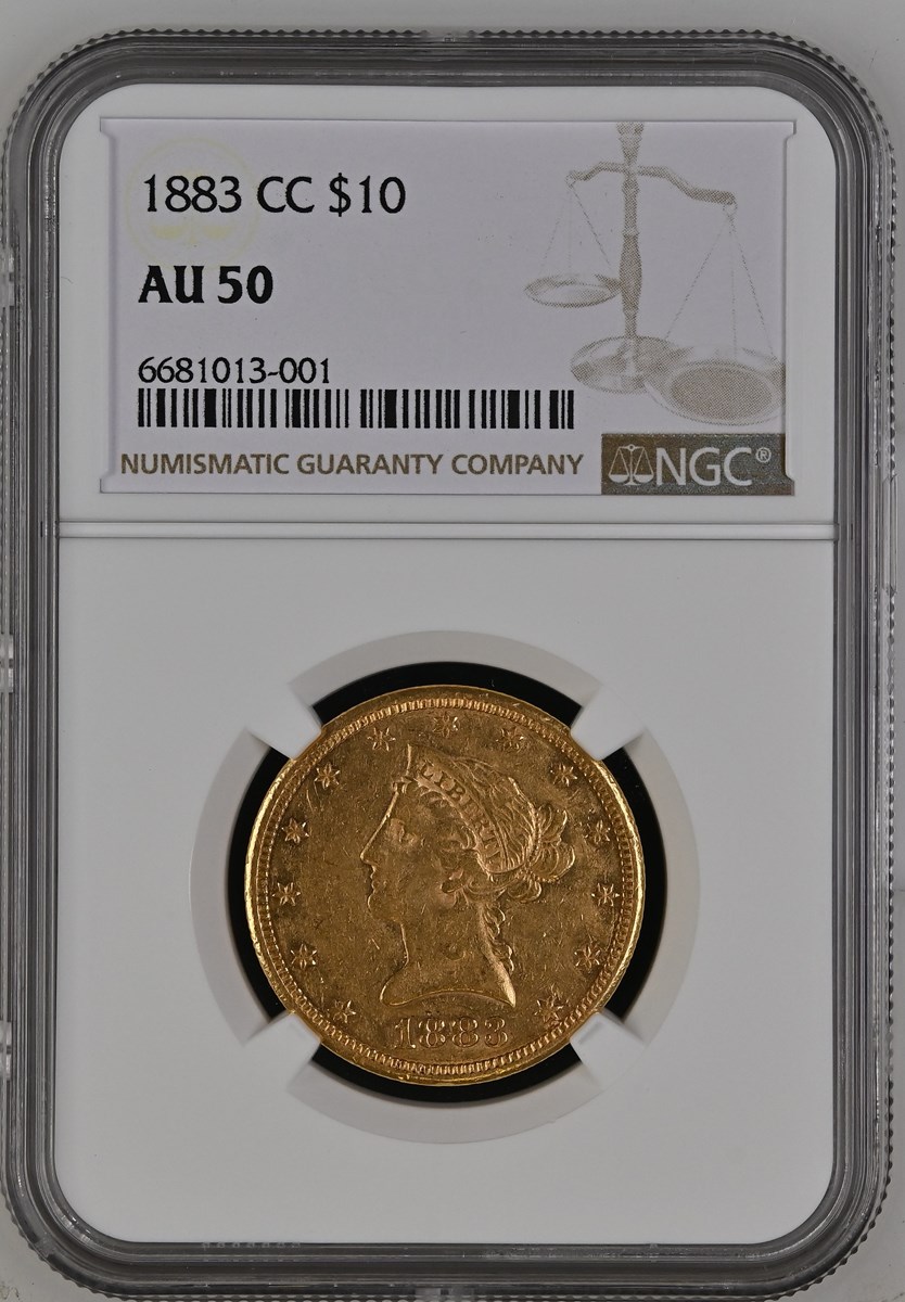1883 CC $10 MS | Coin Explorer | NGC