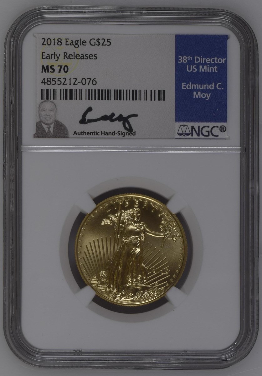 2018 Eagle G$25 MS | Coin Explorer | NGC