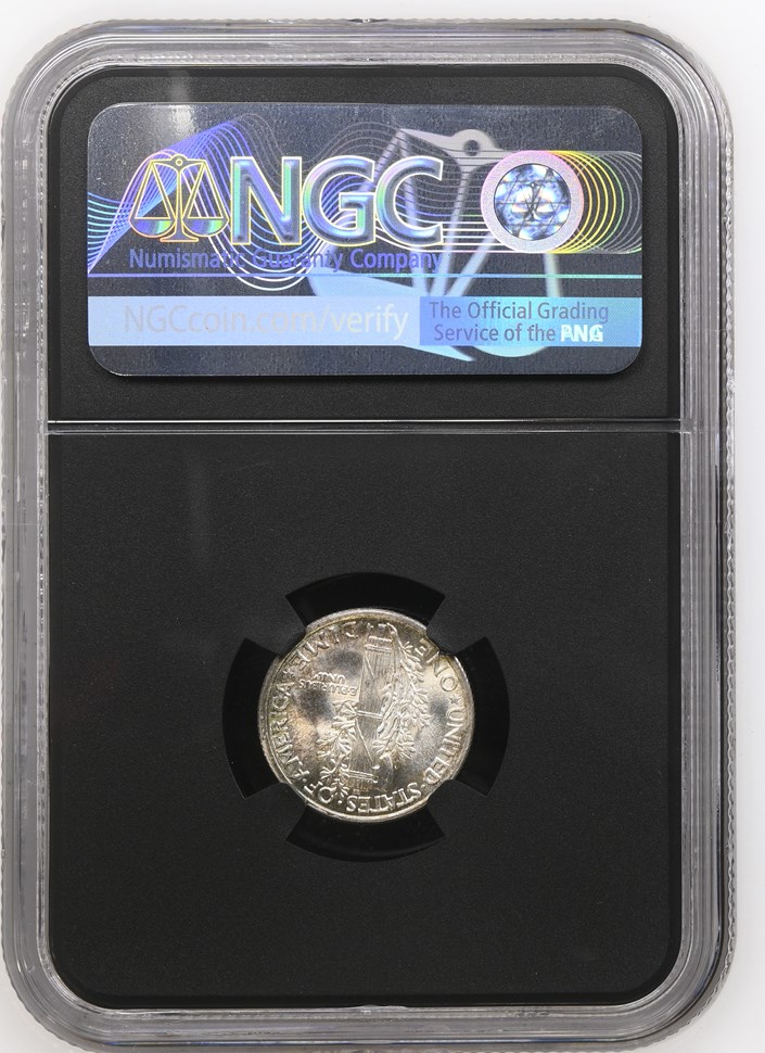 NGC AU-D 1906 中国 環境被害 雲渦のレリーフ　湖北省 10C 1916 MERCURY 10C MS | Coin Explorer | NGC