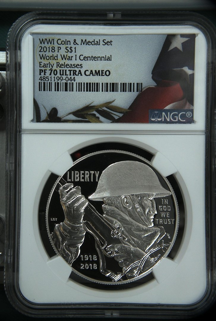 2018 P World War I Centennial S$1 PF | Coin Explorer | NGC