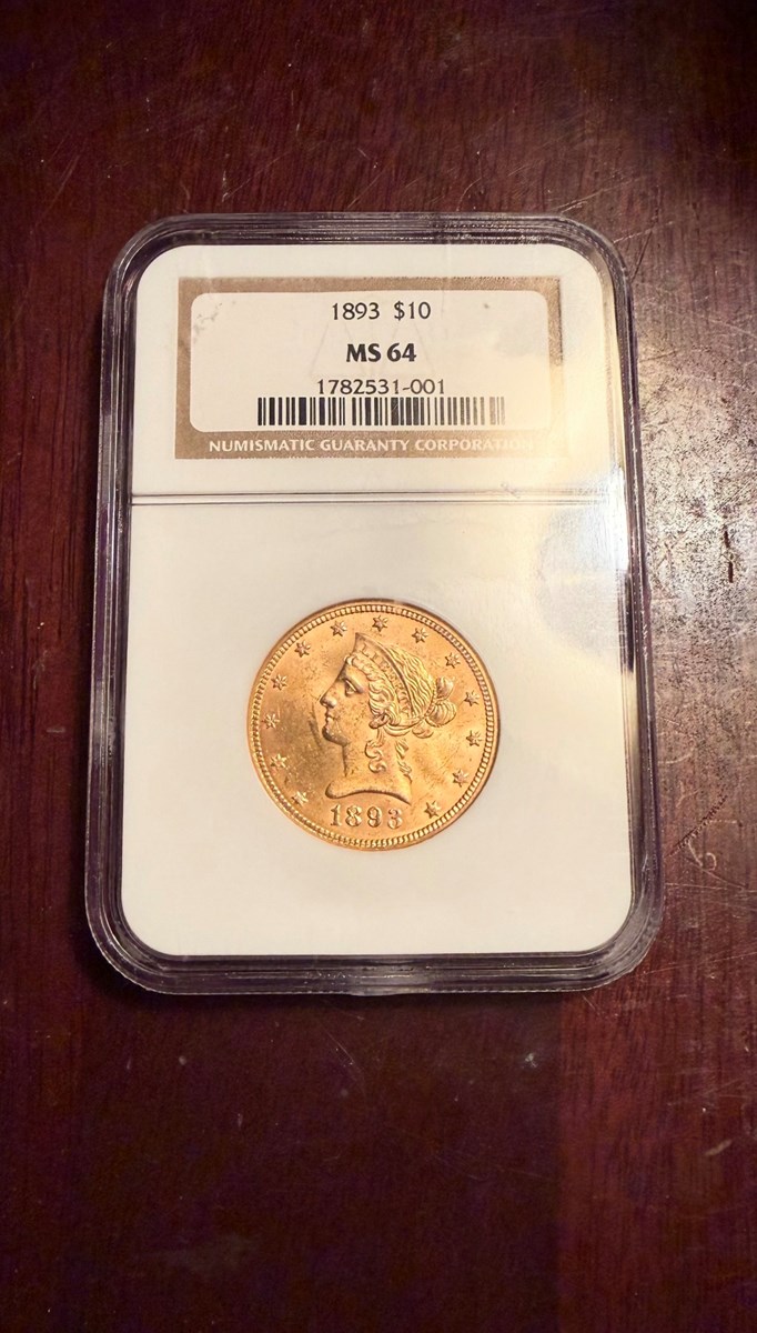 1893 $10 MS | Coin Explorer | NGC
