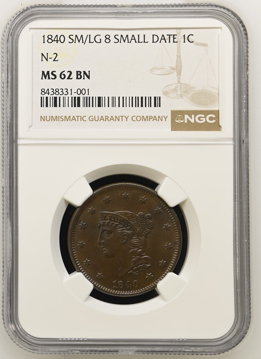 1840 1C MS | Coin Explorer | NGC