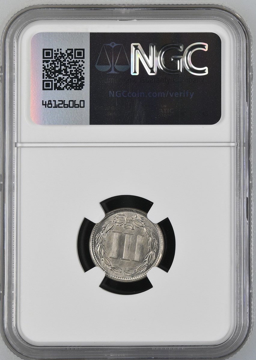1865 3CN MS | Coin Explorer | NGC