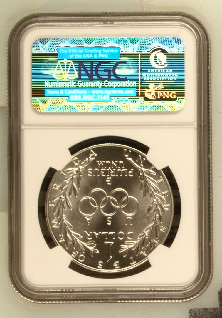 1988 D OLYMPICS S$1 MS | Coin Explorer | NGC