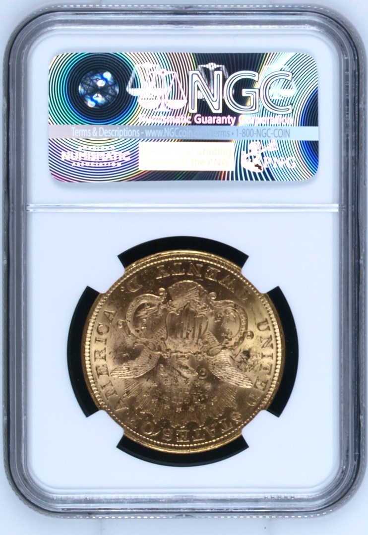 1876 $20 MS | Coin Explorer | NGC