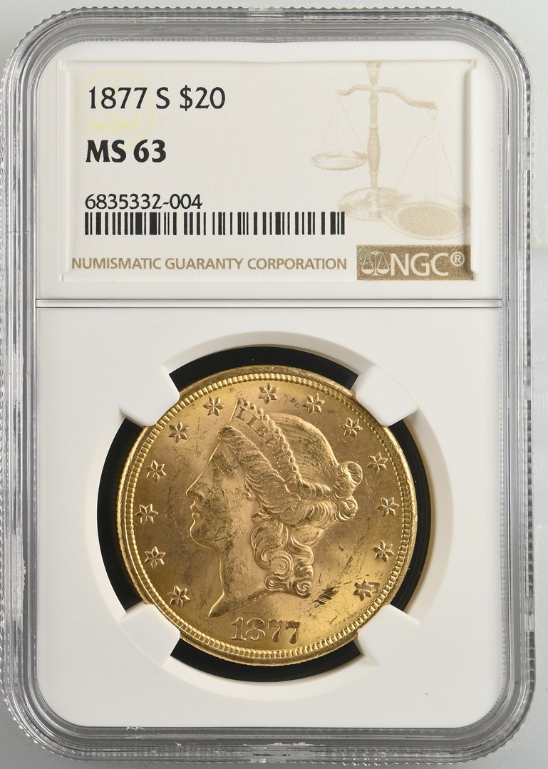 1877 S $20 MS | Coin Explorer | NGC