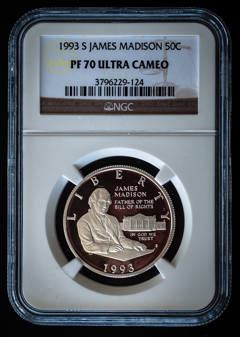 1993 S JAMES MADISON 50C PF | Coin Explorer | NGC