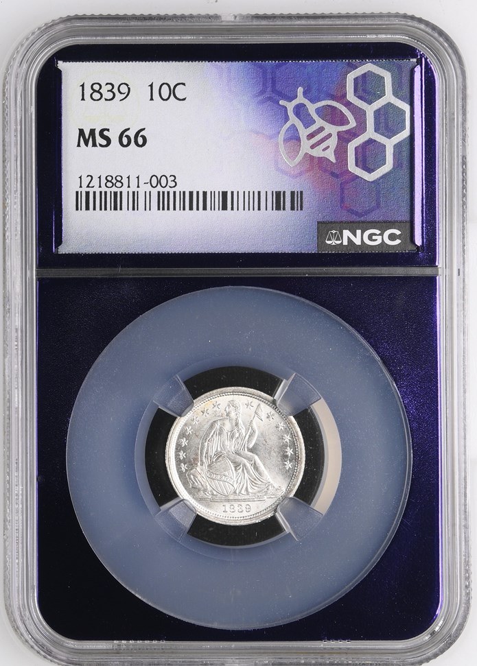 1839 10C MS | Coin Explorer | NGC
