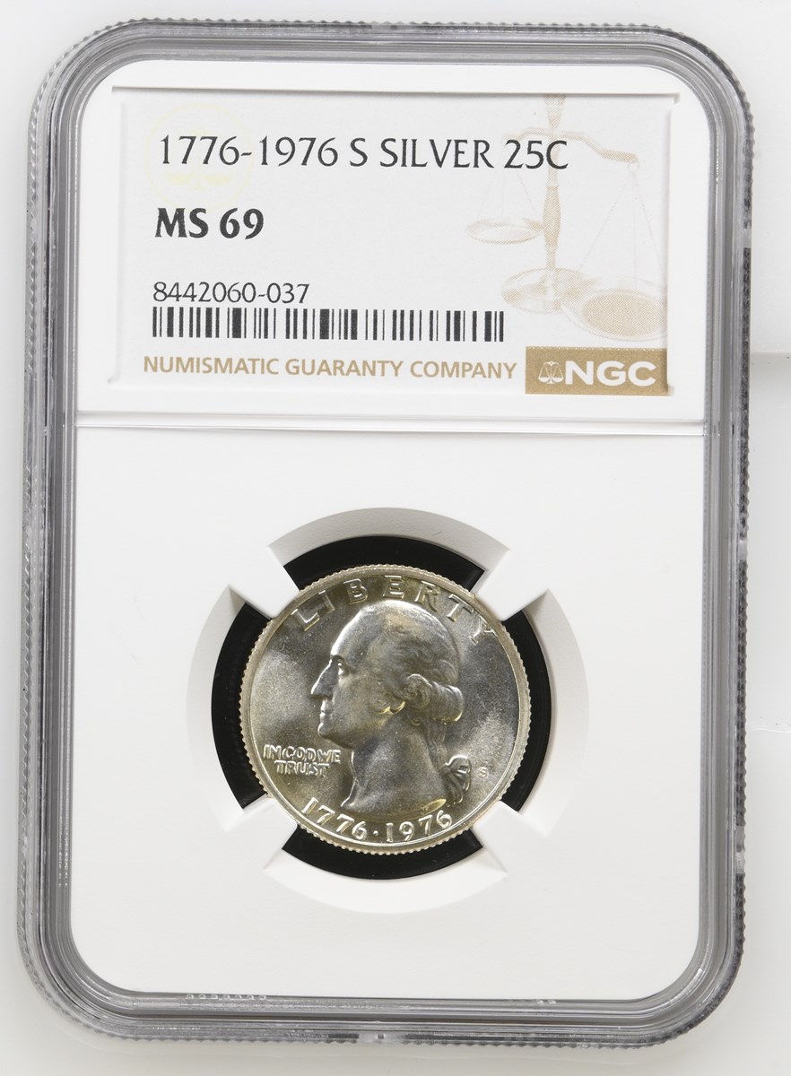 1776-1976 S SILVER 25C MS | Coin Explorer | NGC