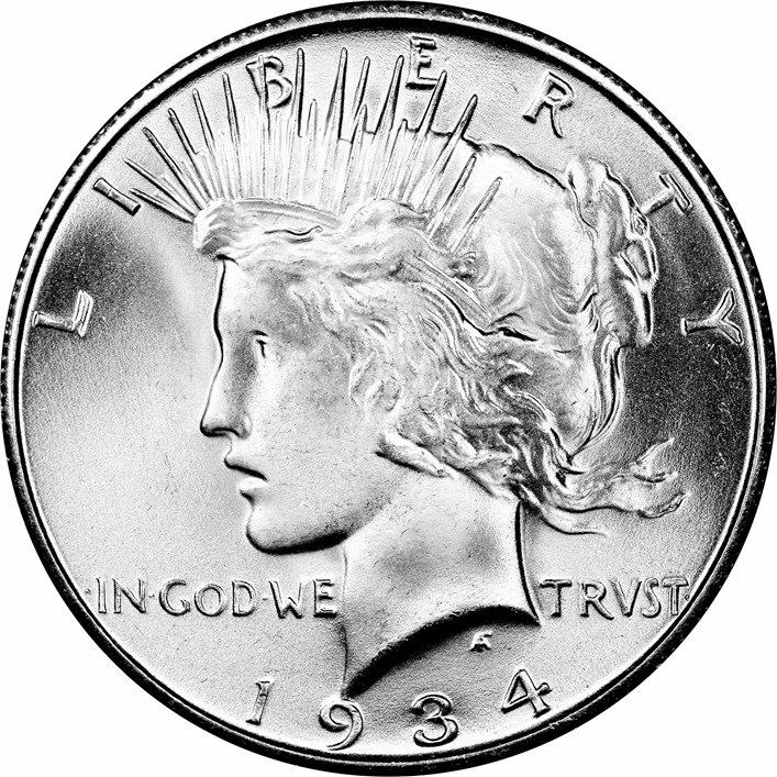 1934 S $1 MS | Coin Explorer | NGC