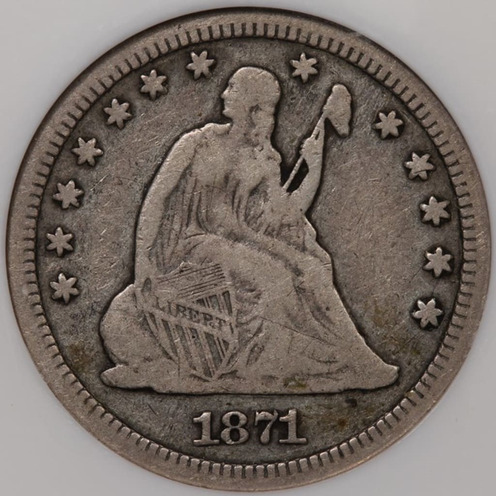 1871 CC 25C MS | Coin Explorer | NGC