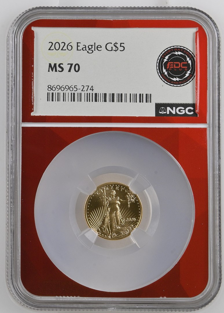 2026 Eagle G$5 MS | Coin Explorer | NGC