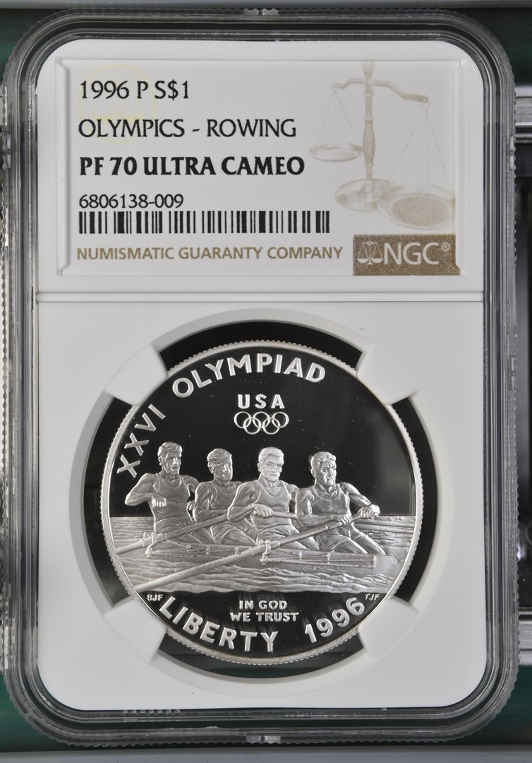 1996 P OLYMPICS - ROWING S$1 PF | Coin Explorer | NGC