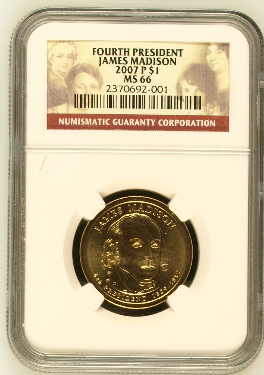 2007 P JAMES MADISON $1 MS | Coin Explorer | NGC