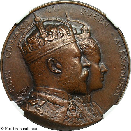 BHM-3772 Bz, Edward VII Coronation, Elkington Coin Details