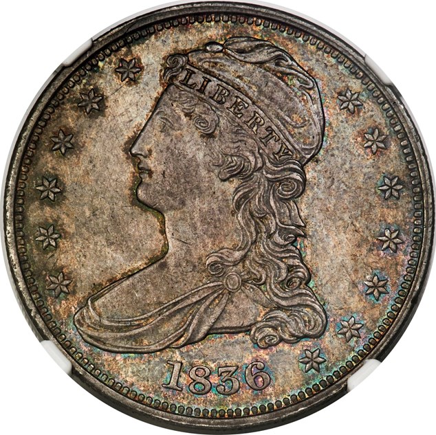 1836 REEDED GR-1 50C MS | Coin Explorer | NGC