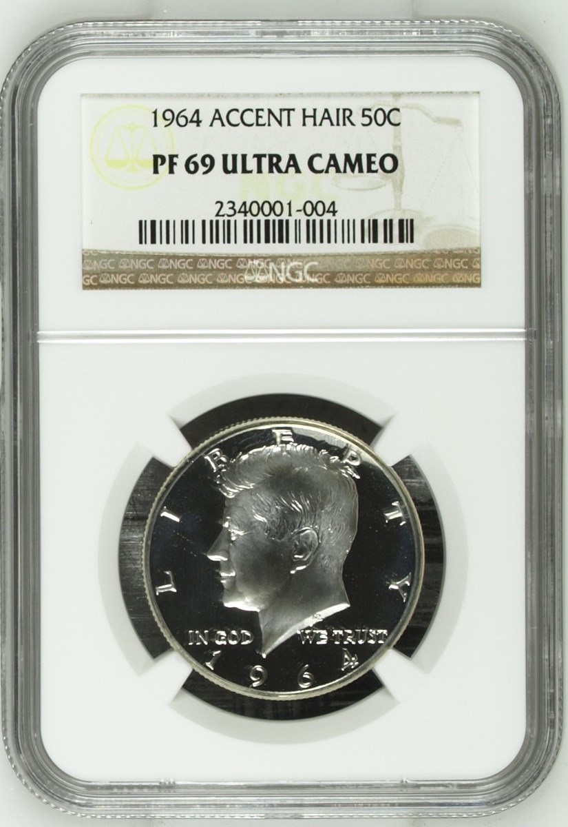 1964 ACCENT HAIR 50C PF | Coin Explorer | NGC