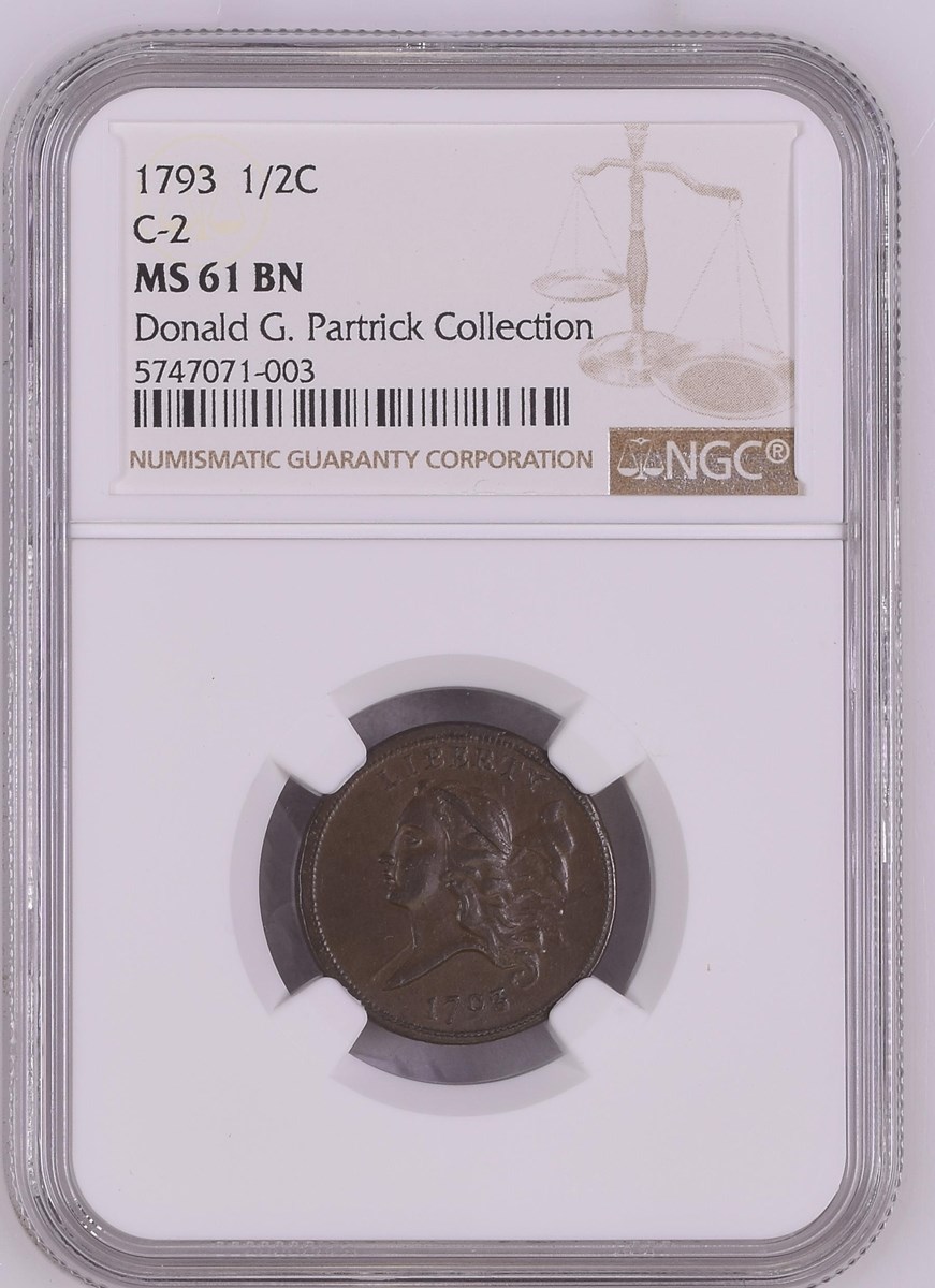 1793 1/2C MS | Coin Explorer | NGC