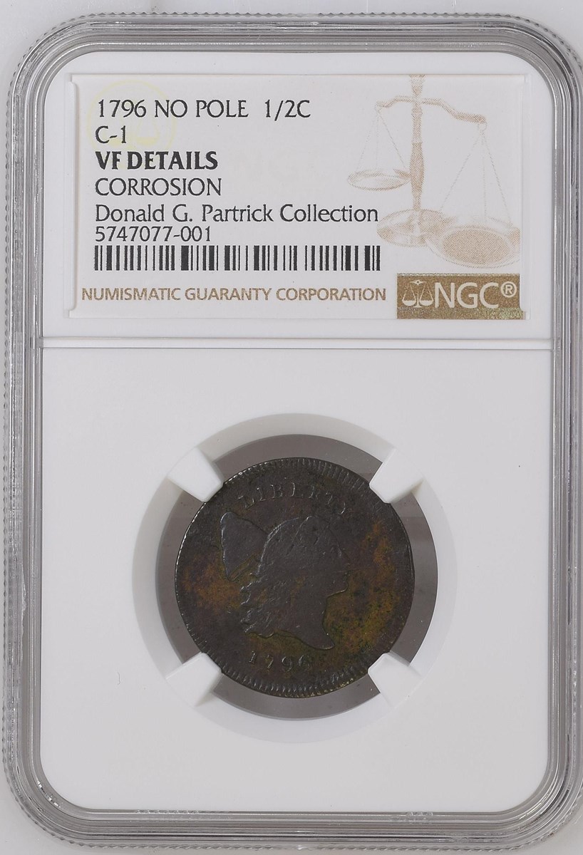 1796 NO POLE C-1 1/2C MS | Coin Explorer | NGC