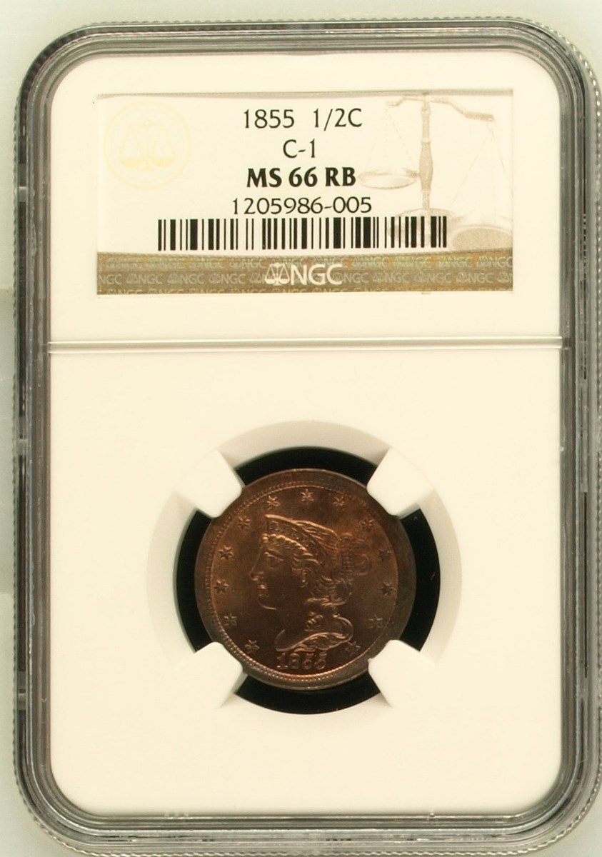 1855 C-1 1/2C MS | Coin Explorer | NGC