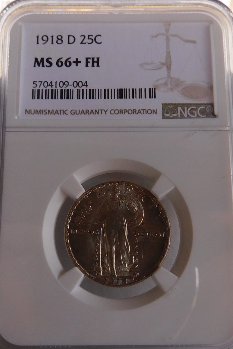 1918 D 25C MS | Coin Explorer | NGC