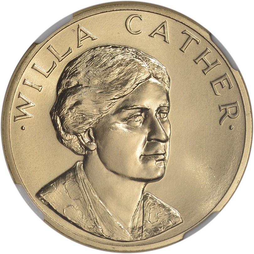 Moserキリンコレクターズ1985年チェコ 金彩 1981 GOLD WILLA CATHER 1/2oz MS | Coin Explorer | NGC