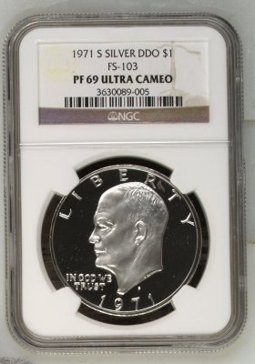 1971 S SILVER $1 PF | Coin Explorer | NGC