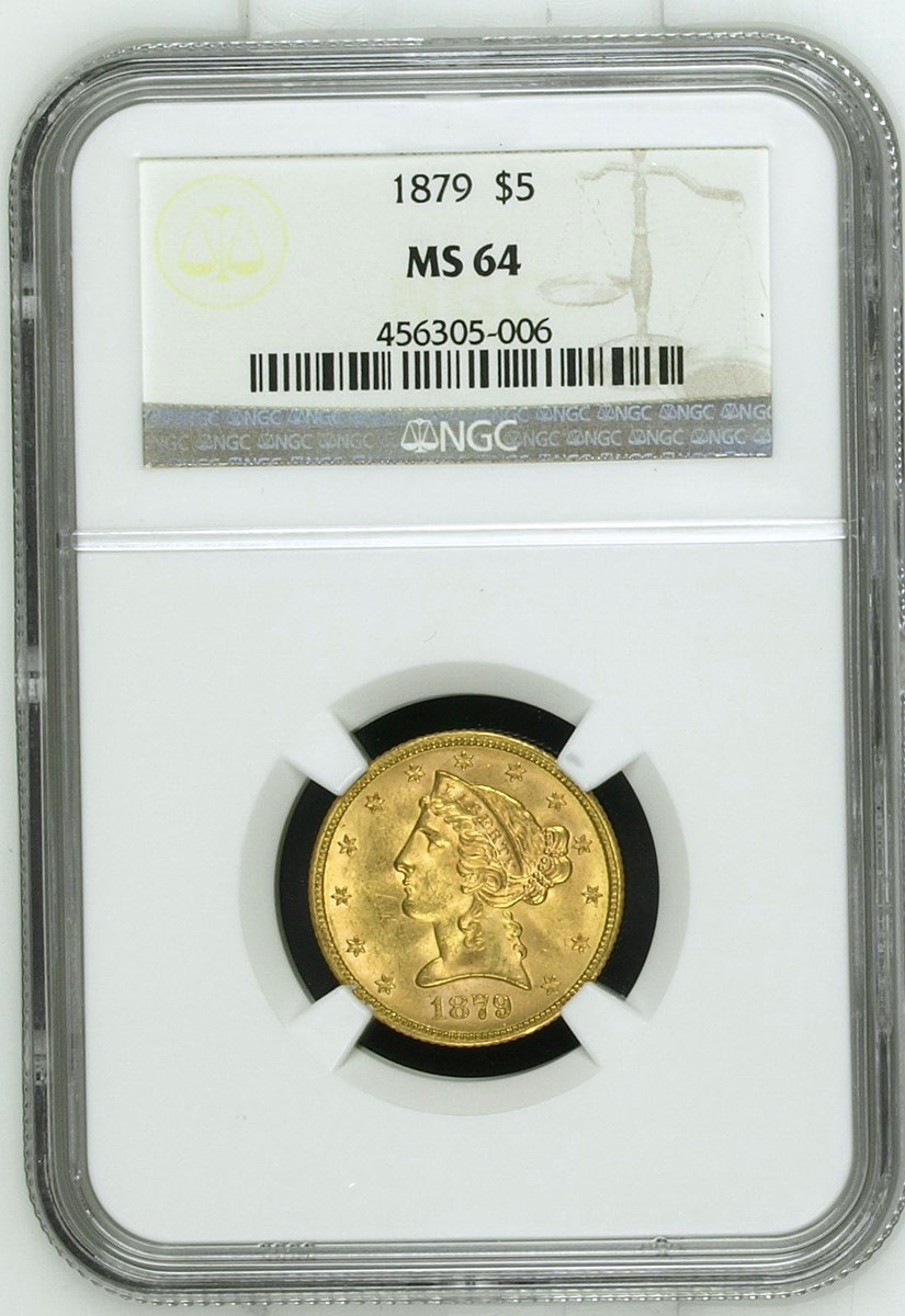 1879 $5 MS | Coin Explorer | NGC
