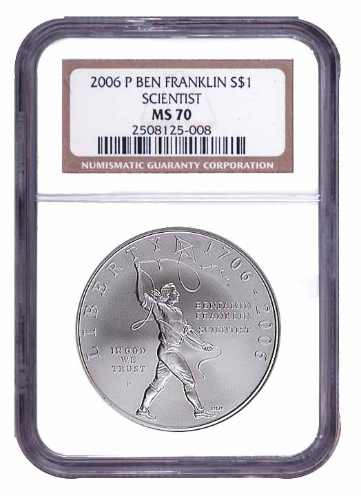2006 P BENJAMIN FRANKLIN S$1 MS | Coin Explorer | NGC