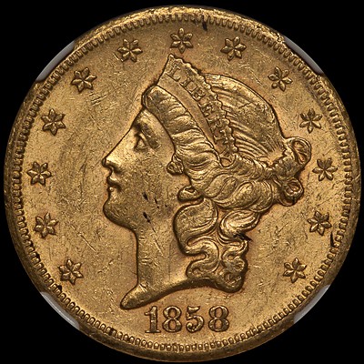 ★特選五石★計2.2kg超【クリスタルベッドファミリー☆０&チャージ浄化】❤️ 1858 S $20 MS | Coin Explorer | NGC