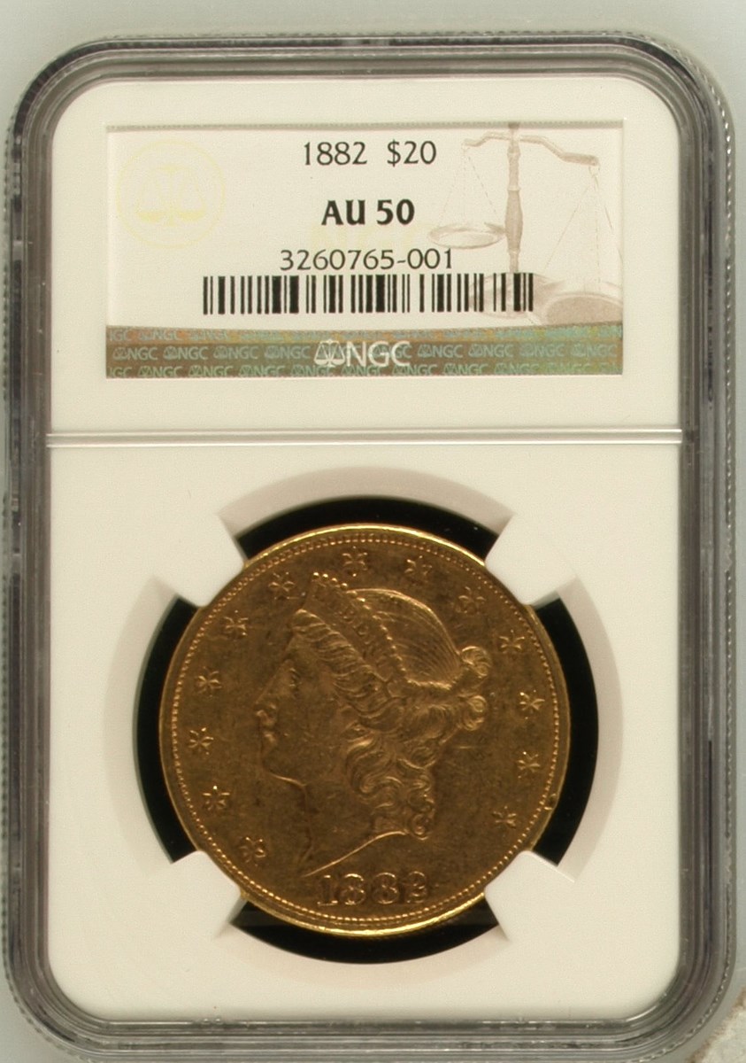 1882 $20 MS | Coin Explorer | NGC