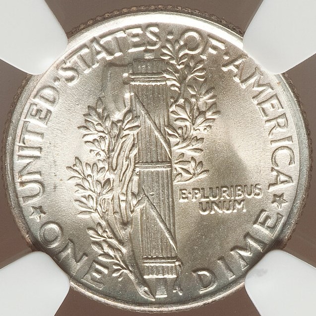 1925 10C MS | Coin Explorer | NGC