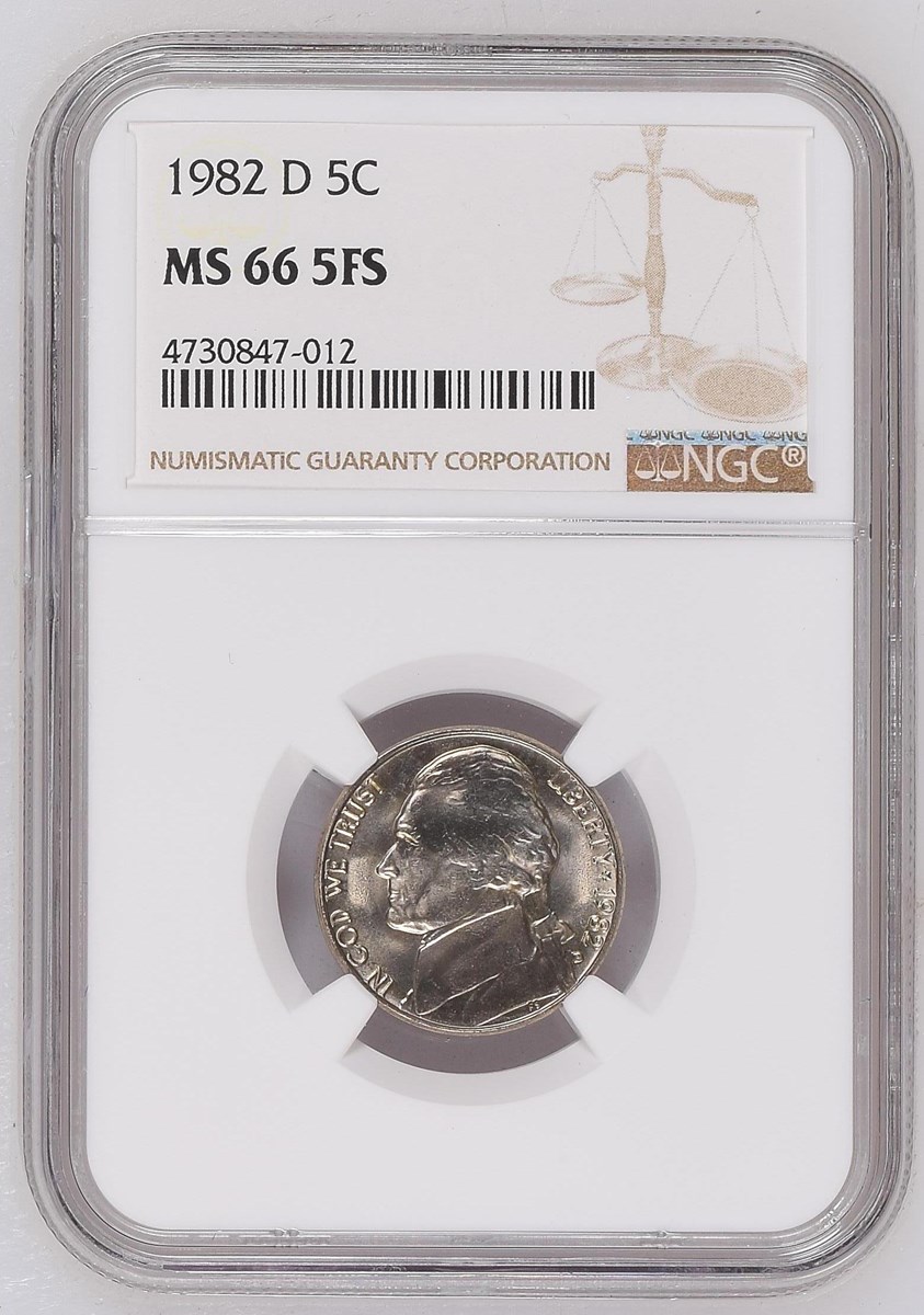 1982 D 5C MS | Coin Explorer | NGC