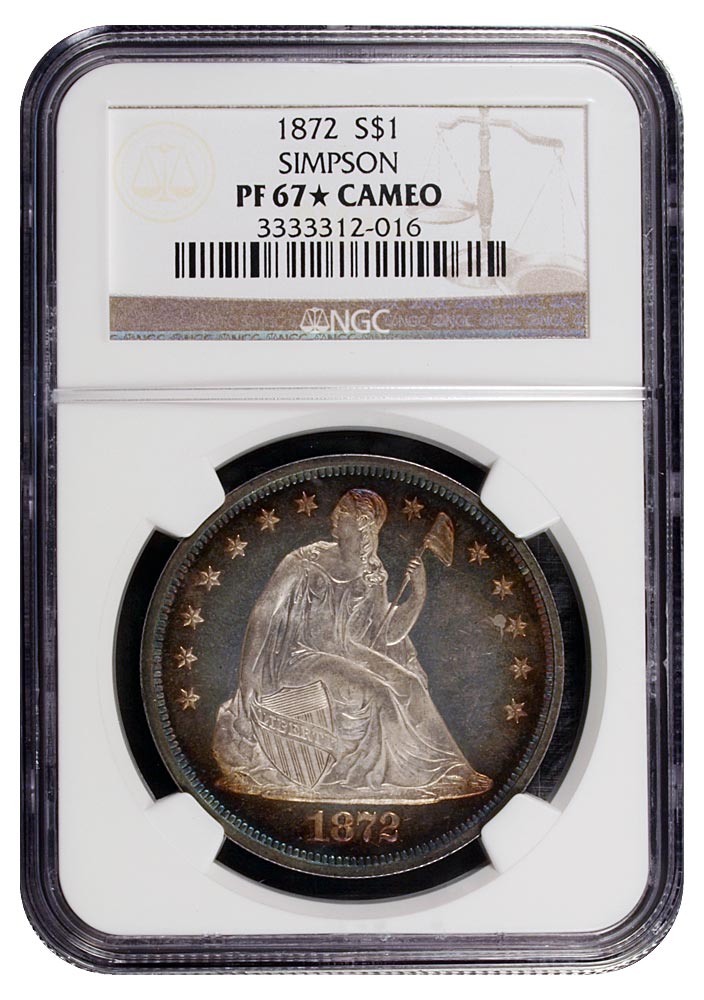 1872 $1 PF | Coin Explorer | NGC