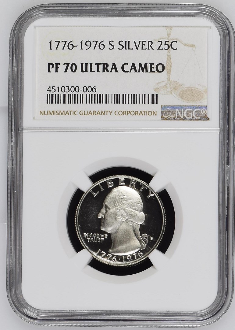 1776-1976 S SILVER 25C PF | Coin Explorer | NGC