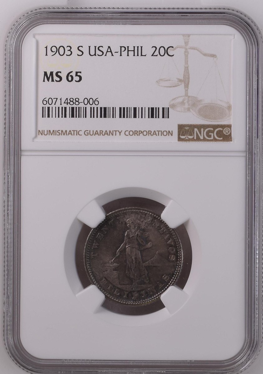 1903 S USA-PHIL 20C MS | Coin Explorer | NGC