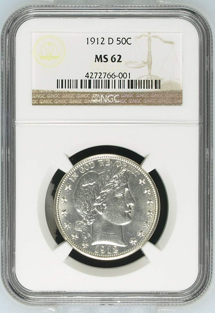 1912 D 50C MS | Coin Explorer | NGC