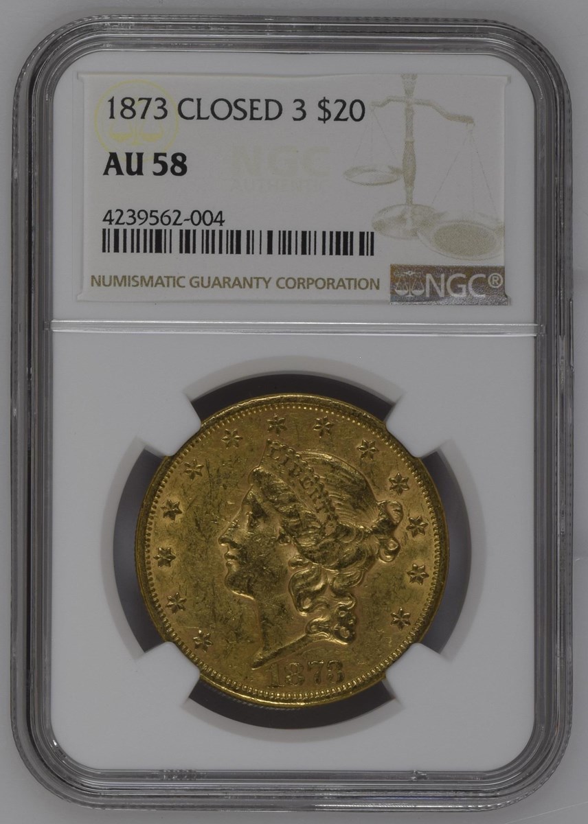 1873 CLOSED 3 $20 MS | Coin Explorer | NGC