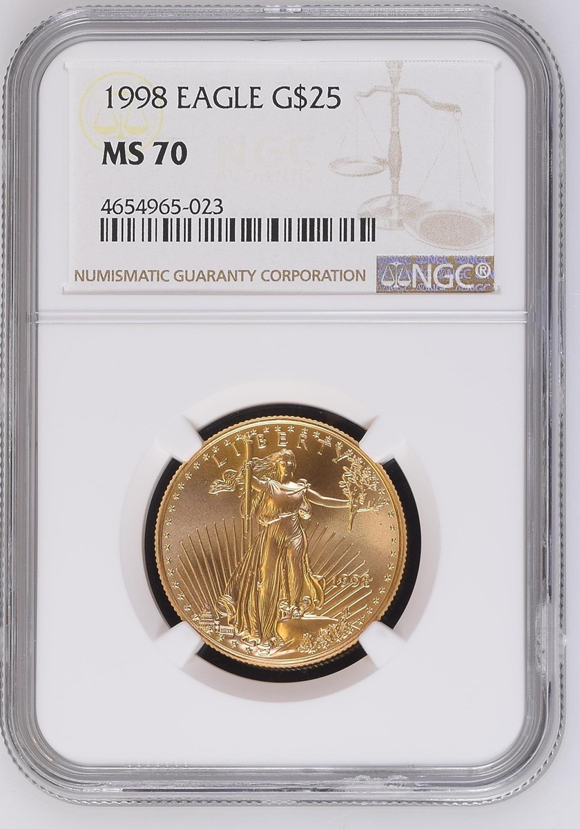 1998 EAGLE G$25 MS | Coin Explorer | NGC